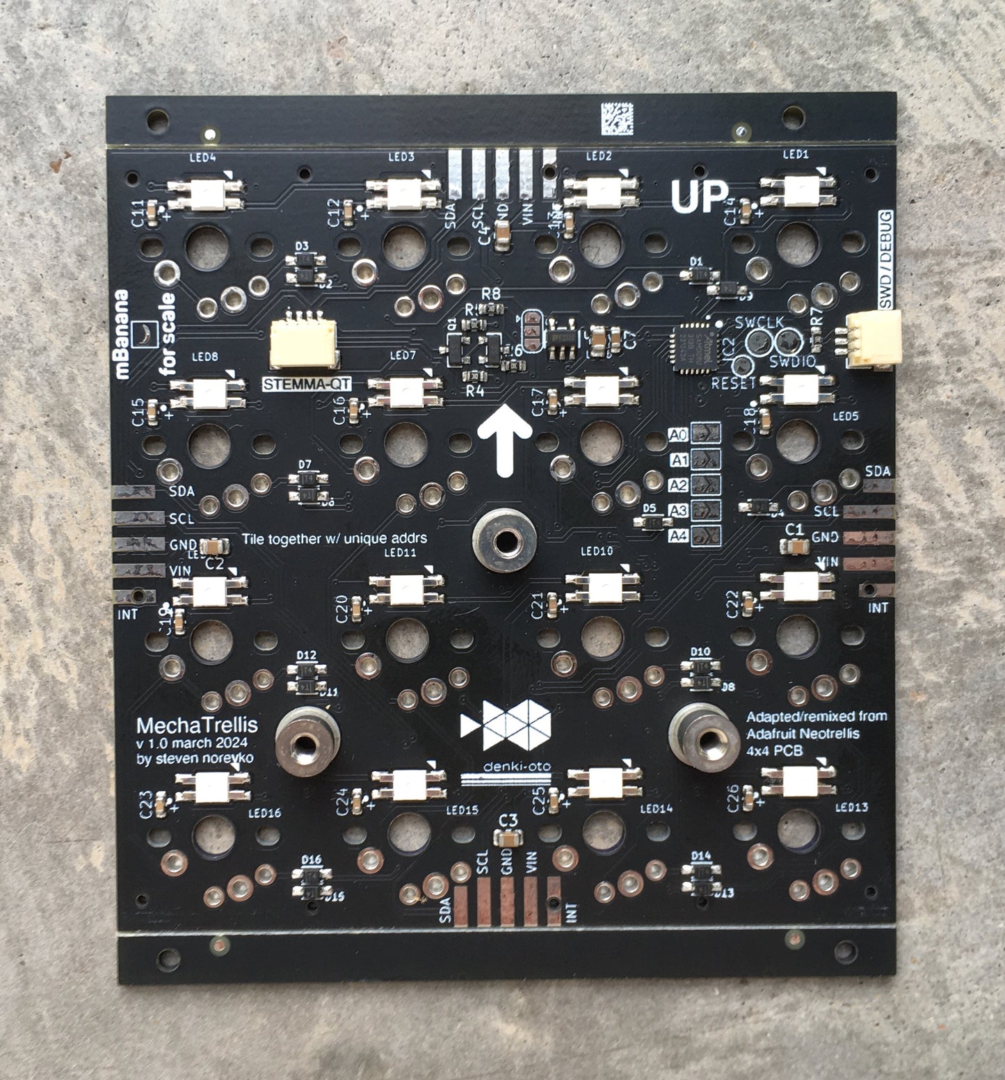 MechaTrellis Driver PCB 4x4